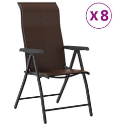 VidaXL 3270611 outdoor chair Terrace Polyrattan, Steel Brown