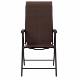 VidaXL 3270611 outdoor chair Terrace Polyrattan, Steel Brown - Additional view 5