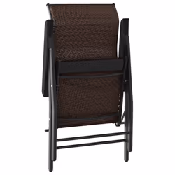 VidaXL 3270611 outdoor chair Terrace Polyrattan, Steel Brown - Additional view 6