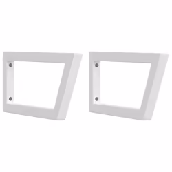 vidaXL Shelf Brackets for Washbasin Shelf Support Shelving Bracket 2 pcs Steel - white, 20 x 45 cm/ Trapezium