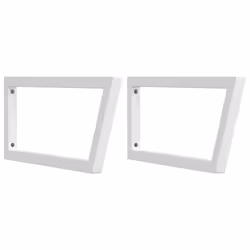 vidaXL Shelf Brackets for Washbasin Shelf Support Shelving Bracket 2 pcs Steel - white, 25 x 60 cm/ Trapezium