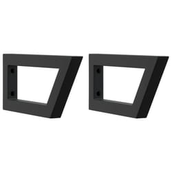 vidaXL Shelf Brackets for Washbasin Shelf Support Shelving Bracket 2 pcs Steel - black, 15 x 35 cm/ Trapezium
