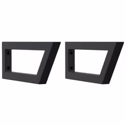 vidaXL Shelf Brackets for Washbasin Shelf Support Shelving Bracket 2 pcs Steel - black, 15 x 40 cm/ Trapezium