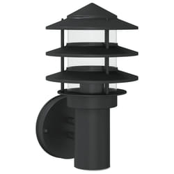 vidaXL Outdoor Wall Light with Sensor Porch Wall Lamp Silver Stainless Steel - black, 1 pcs/ without sensor