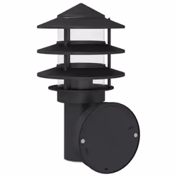 vidaXL Outdoor Wall Light with Sensor Porch Wall Lamp Silver Stainless Steel - black, 1 pcs/ without sensor - Additional view 5