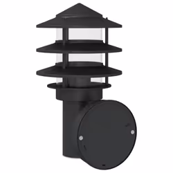 vidaXL Outdoor Wall Light with Sensor Porch Wall Lamp Silver Stainless Steel - black, 2 pcs/ without sensor - Additional view 5