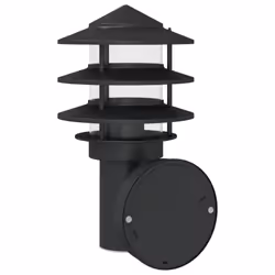 vidaXL Outdoor Wall Light with Sensor Porch Wall Lamp Silver Stainless Steel - black, 1 pcs/ with sensor - Additional view 5