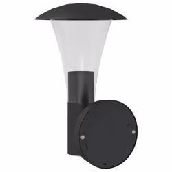 vidaXL Outdoor Wall Lights with Sensors Wall Lamp 2 pcs Silver Stainless Steel - black, 1 pcs/without sensor - Additional view 5