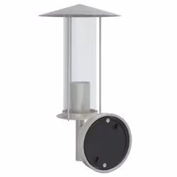 vidaXL Outdoor Wall Lights Wall Lamps Garden Wall Lantern Stainless Steel - silver, 1 pcs - Additional view 5