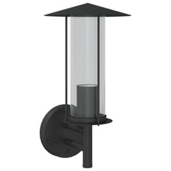 vidaXL Outdoor Wall Lights Wall Lamps Garden Wall Lantern Stainless Steel - black, 1 pcs