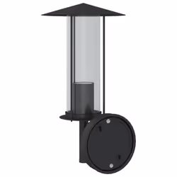 vidaXL Outdoor Wall Lights Wall Lamps Garden Wall Lantern Stainless Steel - black, 1 pcs - Additional view 5