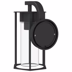 vidaXL Outdoor Wall Lights Wall Lamps Patio Wall Lantern Black Stainless Steel - 1 pcs - Additional view 5
