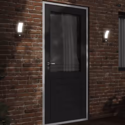 vidaXL Outdoor LED Wall Light with Sensor Wall Lamp White Die-cast Aluminium - black, 2 pcs/with sensor