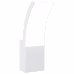 vidaXL Outdoor LED Wall Light with Sensor Wall Lamp White Die-cast Aluminium - white, 1 pcs/without sensor