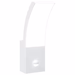 vidaXL Outdoor LED Wall Light with Sensor Wall Lamp White Die-cast Aluminium - white, 1 pcs/with sensor
