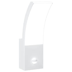 vidaXL Outdoor LED Wall Light with Sensor Wall Lamp White Die-cast Aluminium - white, 1 pcs/with sensor
