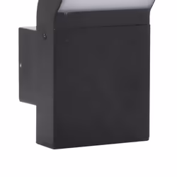 vidaXL Outdoor LED Wall Lights Wall Lamps Wall Lantern Die-cast Aluminium - black, 2 pcs/without sensor - Additional view 7
