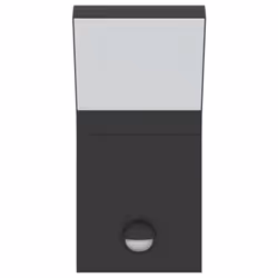 vidaXL Outdoor LED Wall Lights Wall Lamps Wall Lantern Die-cast Aluminium - black, 1 pcs/with sensor - Additional view 4