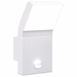 vidaXL Outdoor LED Wall Lights Wall Lamps Wall Lantern Die-cast Aluminium - white, 1 pcs/with sensor