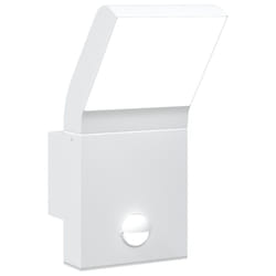 vidaXL Outdoor LED Wall Lights Wall Lamps Wall Lantern Die-cast Aluminium - white, 1 pcs/with sensor