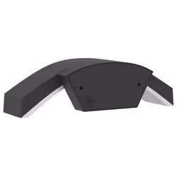 vidaXL Outdoor LED Wall Lights with Sensors 2 pcs Black Die-cast Aluminium - black, 2 pcs/ with sensor - Additional view 6