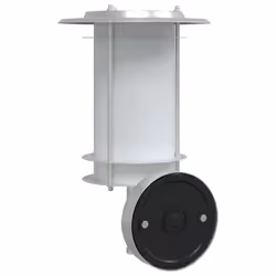 vidaXL Outdoor Wall Lights with Sensors Wall Lamp 2 pcs Black Stainless Steel - silver, 2 pcs/without sensor - Additional view 5