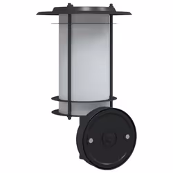 vidaXL Outdoor Wall Lights with Sensors Wall Lamp 2 pcs Black Stainless Steel - black, 1 pcs/ without sensor - Additional view 5