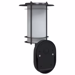 vidaXL Outdoor Wall Lights with Sensors Wall Lamp 2 pcs Black Stainless Steel - black, 1 pcs/ with sensor - Additional view 5
