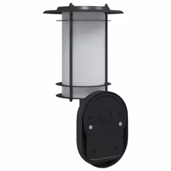 vidaXL Outdoor Wall Lights with Sensors Wall Lamp 2 pcs Black Stainless Steel - black, 2 pcs/with sensor - Additional view 5