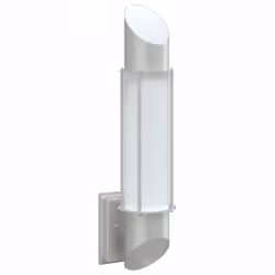 vidaXL Outdoor Wall Lights Wall Lantern Wall Lamp 2 pcs Silver Stainless Steel - silver, 1 pcs