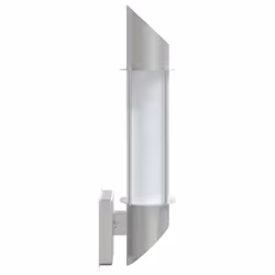 vidaXL Outdoor Wall Lights Wall Lantern Wall Lamp 2 pcs Silver Stainless Steel - silver, 2 pcs - Additional view 4