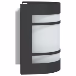 vidaXL Outdoor Wall Light Garden Patio Floodlight Wall Lamp Stainless Steel - black, 1 pcs/ without sensor - Additional view 4