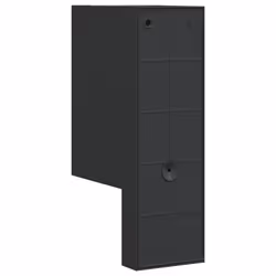 vidaXL Outdoor Wall Lights Wall Lamps Wall Lantern Black Die-cast Aluminium - with sensor, 1 pcs - Additional view 5