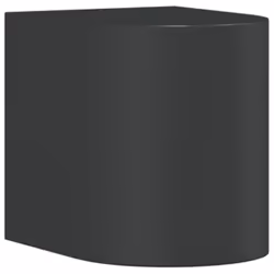 vidaXL Outdoor Wall Light Door Wall Lantern Wall Lamp Black Die-cast Aluminium