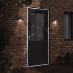 vidaXL Outdoor Wall Light Door Wall Lantern Wall Lamp Black Die-cast Aluminium