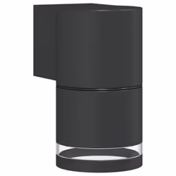 vidaXL Outdoor Wall Lights Porch Wall Lamp 2 pcs Black Die-cast Aluminium - 1 pcs