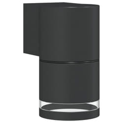 vidaXL Outdoor Wall Lights Porch Wall Lamp 2 pcs Black Die-cast Aluminium - 1 pcs
