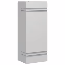 vidaXL Outdoor Wall Lights Wall Lantern Wall Lamp 2 pcs Silver Stainless Steel - silver, 1 pcs