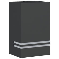 vidaXL Outdoor Wall Light Door Wall Lantern Wall Lamp Black Stainless Steel - black, 1 pcs
