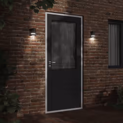 vidaXL Outdoor Wall Lights 35W Half-round Garden Patio Lighting Lamp Light - 80 x 100 x 150 mm