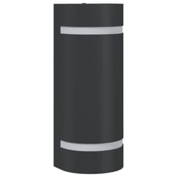 vidaXL Outdoor Wall Lights 35W Half-round Garden Patio Lighting Lamp Light - 80 x 100 x 240 mm