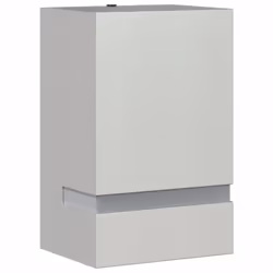 vidaXL Outdoor Wall Lights Garden Lighting Wall Lamp 35W Silver Rectangular - silver, 95 x 75 x 150 cm/ 1 pcs