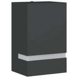 vidaXL Outdoor Wall Lights Garden Lighting Wall Lamp 35W Silver Rectangular - black, 95 x 75 x 150 cm/ 1 pcs
