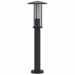 vidaXL Outdoor Floor Lamps Garden Standing Lamp 3pcs Black Stainless Steel - black, 60 cm/ 1 pcs