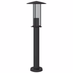 vidaXL Outdoor Floor Lamps Garden Standing Lamp 3pcs Black Stainless Steel - black, 60 cm/ 1 pcs - Additional view 5