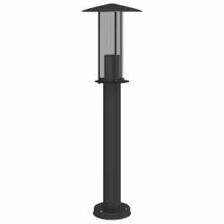 vidaXL Outdoor Floor Lamps Garden Standing Lamp 3pcs Black Stainless Steel - black, 60 cm/ 3 pcs - Additional view 4