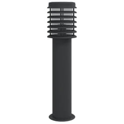vidaXL Outdoor Floor Lamp Standing Lamp Floor Light Black Stainless Steel - black, 1 pcs/ basic