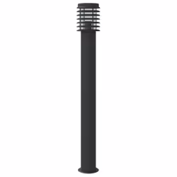 vidaXL Outdoor Floor Lamps Pathway Lights Garden Light Lamp Stainless Steel - black, 3 pcs/ basic - Additional view 4