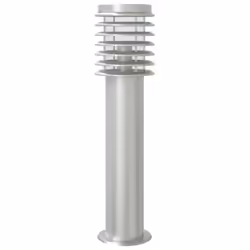 vidaXL Outdoor Floor Lamp Standing Lamp Floor Light Black Stainless Steel - silver, 1 pcs/ with sensor - Additional view 5