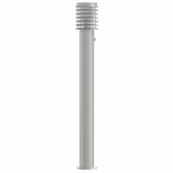 vidaXL Outdoor Floor Lamps Pathway Lights Garden Light Lamp Stainless Steel - silver, 3 pcs/ with sensor - Additional view 4